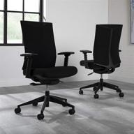 hon basyx commercial-grade mesh office chair - enhanced movement, sleek black design logo