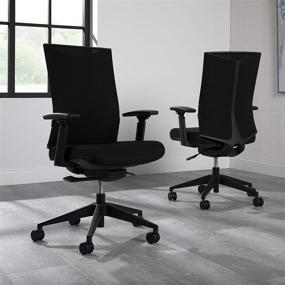 img 4 attached to HON Basyx Commercial-Grade Mesh Office Chair - Enhanced Movement, Sleek Black Design