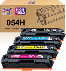 img 2 attached to 🖨️ HaloFox Compatible Toner Cartridge Replacement for Canon 054 Cartridge 054H, Compatible with Canon Color imageCLASS LBP622Cdw MF644Cdw MF642Cdw LBP620 MF640C Printer, 1 Black, 1 Cyan, 1 Magenta, 1 Yellow