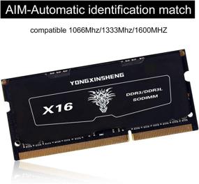 img 2 attached to 💻 High-performance 4GB DDR3 1600MHz Laptop Memory – PC3-10600 CL11 1.5V 204pins SORAM SDRAM Non-ECC Unbuffered RAM (Black)