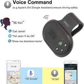 img 2 attached to SUNITEC Hands-Free Bluetooth Cell Phone Car Kit - Wireless Speaker AUTO Power On 🚗 - Support Siri & Google Assistant - Bluetooth Receiver Handsfree Speakerphone with Visor Clip - BC906