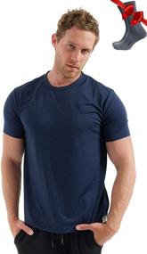 img 4 attached to Merino Tech Organic Lightweight Thermal T Shirt Men's Clothing and Active