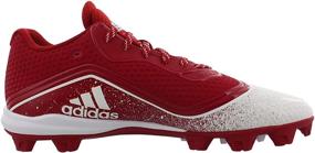 img 2 attached to 👟 Men's Adidas Powerred White Baseball Shoes