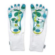 🧦 deluxe comfort women's smart step moisturizing spa socks - one size fits all, white - reflexology single toe design - prevent dry skin - far east healing principles - socks logo