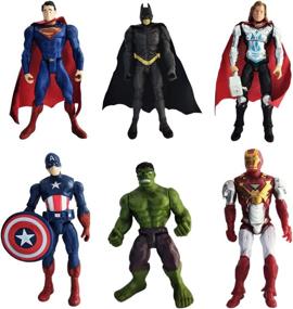 img 2 attached to 🎂 Avengers Cake Topper Set - 6 Pieces, Ideal for Avengers Themed Party, Kids Birthday Decorations, Cake Supplies