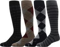 🧦 dr. motion men's compression knee high socks - 4 pairs, 8-15 mmhg graduated support логотип