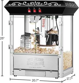 img 3 attached to 🍿 Effortlessly Pop Perfect Popcorn with the Great Northern 10 oz Perfect Popper Countertop Style Popcorn Machine in Black