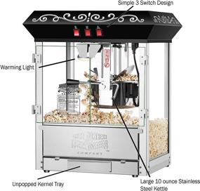 img 2 attached to 🍿 Effortlessly Pop Perfect Popcorn with the Great Northern 10 oz Perfect Popper Countertop Style Popcorn Machine in Black