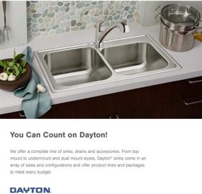 img 1 attached to 🚰 Dayton D225193 Double Bowl Top Mount Stainless Steel Sink - Superior SEO-friendly Product Name