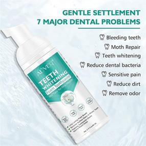 img 1 attached to 🦷 2 Pack Baking Soda Toothpaste Cleansing Foam - 60ml Intensive Stain Removal & Travel Friendly Oral Care Replacement, Easy to Use - Ultra-fine Mousse Foam (2 PCs)