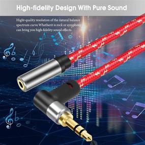 img 1 attached to SIKAITE 3.5mm Male to Female Extension Cable: Mic Stereo Audio Adapter for iPhone, iPad, Smartphones, Tablets, Media Players