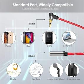 img 3 attached to SIKAITE 3.5mm Male to Female Extension Cable: Mic Stereo Audio Adapter for iPhone, iPad, Smartphones, Tablets, Media Players