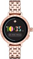 🌟 stay connected & stylish with kate spade new york women's scallop 2 or sport stainless steel touchscreen smartwatch: heart rate, gps, pay & notifications logo