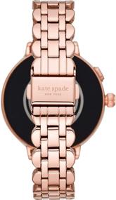 img 1 attached to 🌟 Stay Connected & Stylish with Kate Spade New York Women's Scallop 2 or Sport Stainless Steel Touchscreen Smartwatch: Heart Rate, GPS, Pay & Notifications