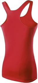 img 2 attached to 🏃 LEISIMI Women's Performance Compression Racer-Back Tank Top: Ideal Base Layer Shirt for Running, Yoga, and Athletic Activities