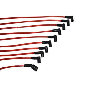 img 2 attached to 🔌 Performance Silicone Spark Plug Wires Set - LT1 LT4 Optispark Compatible with GM Chevy Chevrolet Pontiac Z28 Camaro Corvette Firebird Impala Caprice 1992-1997 5.7L 4.3L - Red 8mm