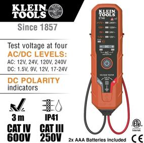 img 3 attached to Klein Tools 80052 Electrical Tester Kit: AC / DC Voltage Tester, Receptacle Tester, and 5-in-1 Screwdriver / Nut Driver Combo (3-Piece)