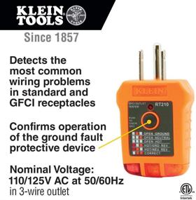 img 2 attached to Klein Tools 80052 Electrical Tester Kit: AC / DC Voltage Tester, Receptacle Tester, and 5-in-1 Screwdriver / Nut Driver Combo (3-Piece)