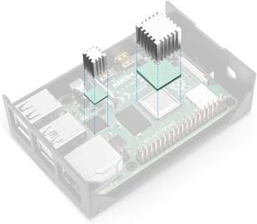 img 2 attached to 📦 PI02 SilverStone Алюминиевый корпус для Raspberry Pi 4 Model B: изящная защита и производительность (CS-PI02B)