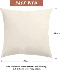 img 3 attached to 🎃 MODOVOS 4pcs 18×18 Inch Halloween Pillow Covers: Stylish Pumpkin Decor Linen Pillow Cases for Sofa Couch - Halloween Black Pillow Covers Included!