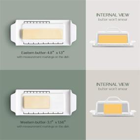 img 3 attached to 🧈 DOWAN Butter Porcelain Container with Wooden Lid