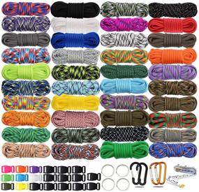 img 4 attached to 🐺 Werewolves 550 Paracord Type III - Ultimate Survival Bracelet Kit with Tent Rope Parachute Cord Combo Crafting - Assorted Colors - Ideal Outdoor Rope & Gift