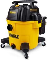 🟡 dewalt dxv10p 10 gallon quiet poly wet and dry vacuum cleaner in yellow logo