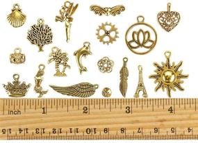 img 1 attached to Wholesale Bulk Charms for Jewelry Making - JuanYa 120Pcs Mixed Antique Gold Charms Pendants for DIY Necklaces, Bracelets, and Jewelry Supplies