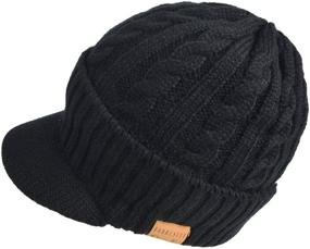 img 3 attached to 🧢 Versatile Men's Knit Beanie Visor: Your Must-Have Winter Hat