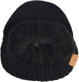 img 1 attached to 🧢 Versatile Men's Knit Beanie Visor: Your Must-Have Winter Hat