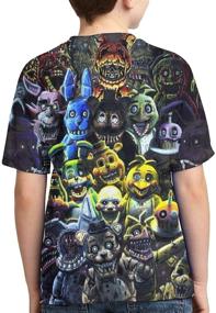 img 3 attached to Nights Freddy Printed Sleeve T Shirt