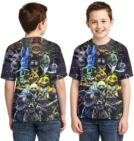 img 2 attached to Nights Freddy Printed Sleeve T Shirt