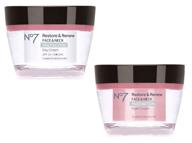 🧖 no7 restore and renew face and neck multi-action day and night creams - 2 x 50ml logo