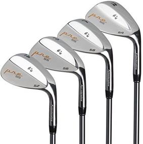 img 1 attached to 🏌️ Pinemeadow Golf Men's Pre 4 Wedge Set, Right Hand - Steel, Regular Flex, 52°, 56°, 60°, 64°: Ultimate Golf Wedges for Improved Precision and Control