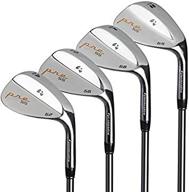 🏌️ pinemeadow golf men's pre 4 wedge set, right hand - steel, regular flex, 52°, 56°, 60°, 64°: ultimate golf wedges for improved precision and control logo