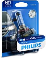 💡 лампа головного света philips h11 vision upgrade - улучшение видимости на 30%, 1 упаковка логотип