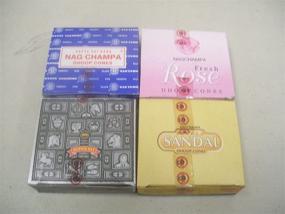 img 1 attached to 🍃 Nag Champa Fresh Rose Super Sandal Super Hit Incense Cones by Satya Sai Baba - Pack of 48 (4 x 12)