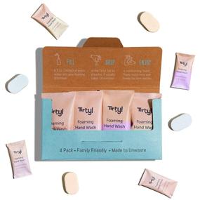 img 4 attached to 🧼 Tirtyl Smart Soap Refills Sampler Pack - Foaming Hand Soap Tablet 4 Pack - Non-toxic & Moisturizing - Variety Fragrance Pack - Compostable Packaging - 32 fl oz Total (4x 8 fl oz Bottles of Soap)