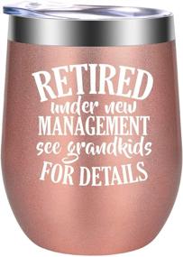 img 4 attached to 🎁 Women's Retirement Gifts - Hilarious Retired, Funny Gifts for Women - Cheerful Happy Retirement Gifts, Colleague, Educator, Grandmother, Pal, Nurse - GSPY Wine Tumbler Cup