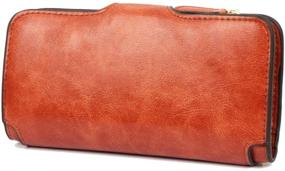 img 2 attached to 👜 Pearl Angeli Credit Organizer: Sleek Leather Women's Handbags & Wallets with Enhanced Wallet Compartments