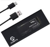 💻 a adwits usb 3.1 gen2 10gbps type-c to nvme m.2 high performance pcie ssd adapter: compatible with samsung, wd adata, drevo m.2 nvme ssd - black logo