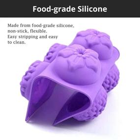 img 1 attached to 🌸 Premium Silicone Soap Molds: AIDOIT 3 PCS | 6 Cavity Assorted Flower Soap Mold for DIY Handmade Chocolate, Biscuits, Cakes, Muffins