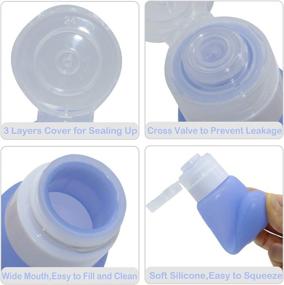 img 3 attached to 🧴 Ultimate Leakproof Squeeze & Refill Toiletry Containers