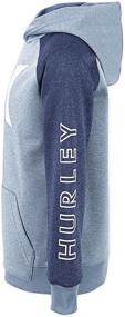 img 1 attached to 👕 Boys' Heather Pullover Hoodie in Hurley Little - Fashionable Hoodies & Sweatshirts