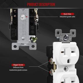 img 2 attached to 🔌 Enerlites White Duplex Receptacle 62081W - Enhanced SEO