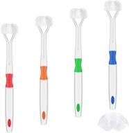 🦷 4-pack 3-sided autism toothbrushes - soft wrap-around training toothbrushes, efficient time-savers for kids, comprehensive teeth and gum-care, gentle clean, complete coverage, 4 vibrant colors logo