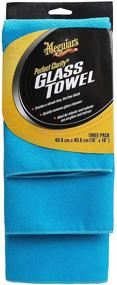 img 4 attached to Meguiar's X190300 Perfect Clarity Glass Towels, 3-Pack, Blue