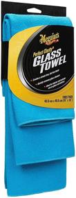 img 3 attached to Meguiar's X190300 Perfect Clarity Glass Towels, 3-Pack, Blue