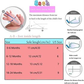 img 1 attached to Gsch Shoes Non Moccasins First Walker Shoes Soft Sole Baby Shoe Walking Slippers Dinosaur Dog Leather Toddler Shoe 63_Months