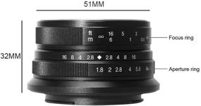 img 2 attached to 📷 7artisans 25mm F1.8 Manual Focus Lens for Fujifilm X-A1 X-A10 X-A2 X-A3 X-at X-M1 XM2 X-T1 X-T10 X-T2 X-T20 X-Pro1 X-Pro2 X-E1 X-E2 X-E2s Cameras – Black